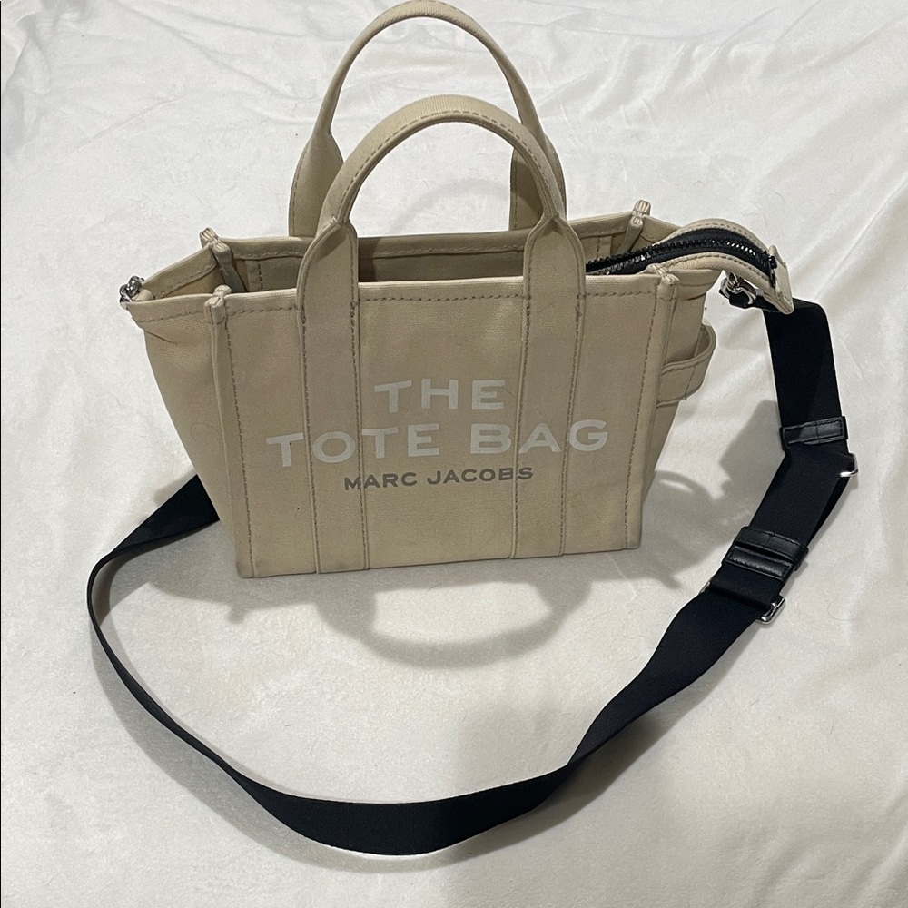 Marc Jacobs Cream Tote with Black Strap
